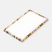 Retro Women of the World Pattern Post-it Klebezettel (angewinkelt)