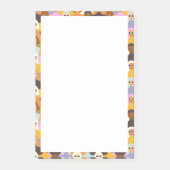 Retro Women of the World Pattern Post-it Klebezettel (Vorderseite)