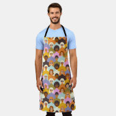 Retro Women of the World Pattern Schürze (Getragen)