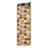 Retro Women of the World Pattern Thermosbecher (Nach links gedreht)