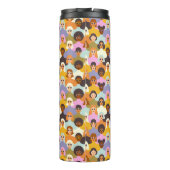 Retro Women of the World Pattern Thermosbecher (Rückseite)