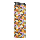 Retro Women of the World Pattern Thermosbecher (Nach rechts gedreht)