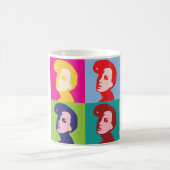 Retro Women Pop Art Kaffeetasse (Mittel)
