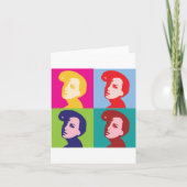 Retro Women Pop Art Karte (Vorderseite)