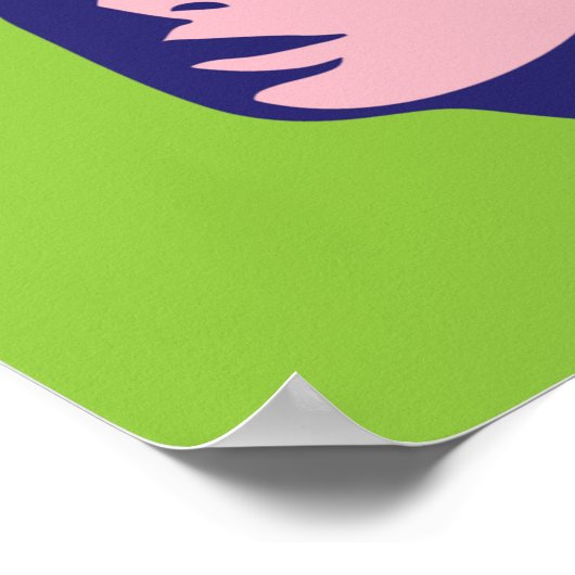 Retro Women Pop Art Poster (Ecke)