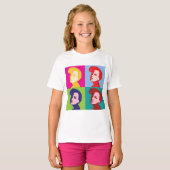 Retro Women Pop Art T-Shirt (Vorne ganz)