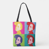 Retro Women Pop Art Tasche (Rückseite)