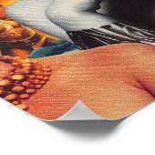 Retro Women Sci-fi Collage Poster (Ecke)