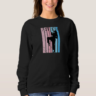 Retro Womens Brasilian Jiu Jitsu Vintag Distresse Sweatshirt