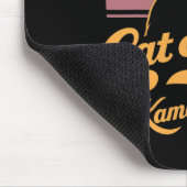 Retro Womens Kamala Harris Cat Lady Mousepad (Ecke)