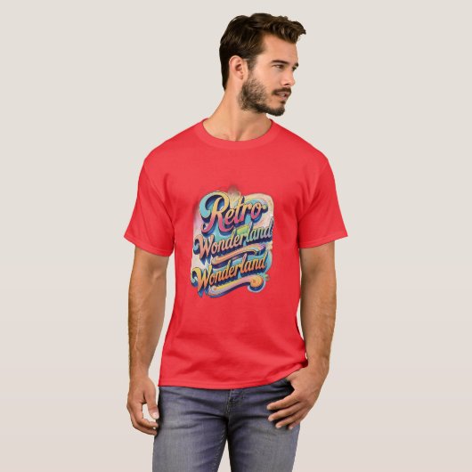 Retro Wonderland T-Shirt (Vorne ganz)