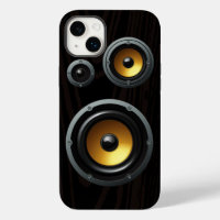Retro Wood Grain Lautsprecher Trio