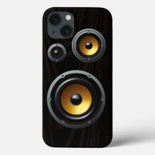 Retro Wood Grain Lautsprecher Trio Case-Mate iPhone Hülle