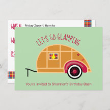 Retro Woodie Teardrop Camper Glamping