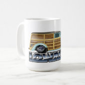 Retro Woody Lowrider Kaffeetasse (Vorderseite Links)