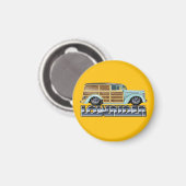 Retro Woody Lowrider Magnet (Vorderseite/Rückseite)