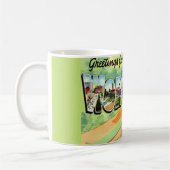 Retro Worcester Ma Postcard Tasse (Links)