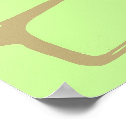 Retro Work Safety Brillen Artwork Poster (Ecke)