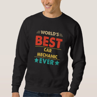 Retro World's Best Car Mechanic Ever   Sweatshirt