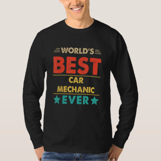 Retro World's Best Car Mechanic Ever T-Shirt