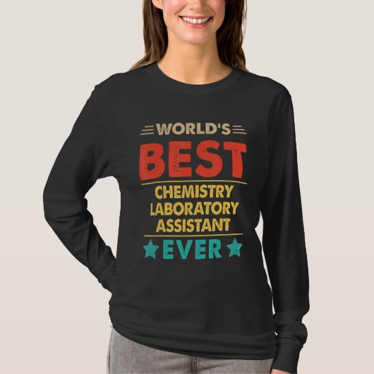 Retro World's Best Chemistry Laboratory Assistant T-Shirt (Vorderseite)