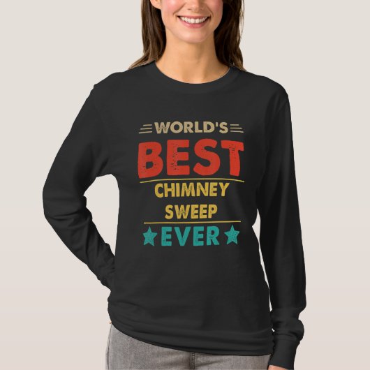 Retro World's Best Chimney Sweep T-Shirt (Vorderseite)
