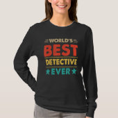 Retro World's Best Detective jemals T-Shirt (Vorderseite)