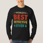 Retro World's Best Detective jemals T-Shirt (Vorderseite)