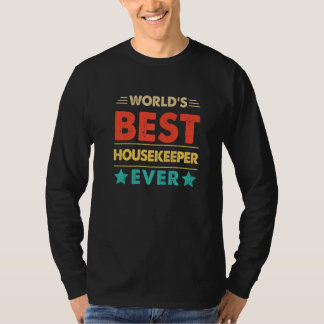 Retro World's Best Housekeeper Ever T-Shirt
