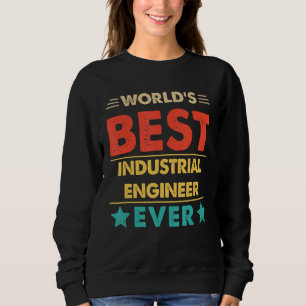 Retro World's Best Industrial Engineer aller Zeite Sweatshirt