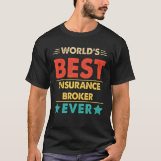 Retro World's Best Insurance Broker jemals T-Shirt