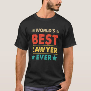 Retro World's Best Lawyer jemals T-Shirt