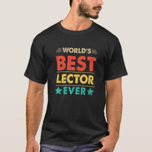 Retro World's Best Lector jemals T-Shirt