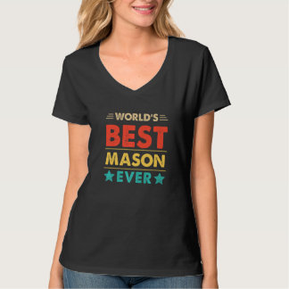 Retro World's Best Maurer Aller Zeiten T-Shirt