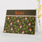 Retro World's Best Nana Custom Robin Card Karte (Gelbe Blume)