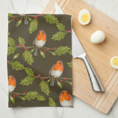 Retro World's Best Nana Custom Robin Geschirrtuch (Viertel Falte)