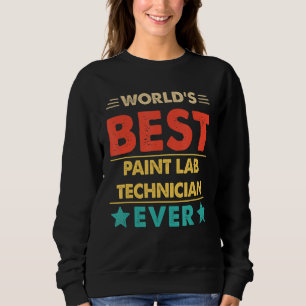 Retro World's Best Paint Labrador Technician jemal Sweatshirt