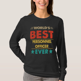 Retro World's Best Personnel Officer T-Shirt