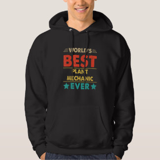 Retro World's Best Plant Mechanic Ever Hoodie