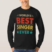 Retro World's Best Singer jemals T-Shirt (Vorderseite)