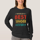 Retro World's Best Singer jemals T-Shirt (Vorderseite)