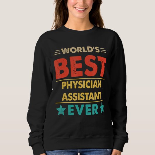 Retro World's bester Arzt-Assistent aller Zeiten Sweatshirt (Vorderseite)