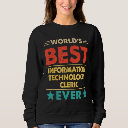 Retro World's bester IT-Berater Ev Sweatshirt (Vorderseite)