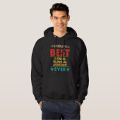 Retro World's bester medizinischer technischer Ass Hoodie (Vorne ganz)