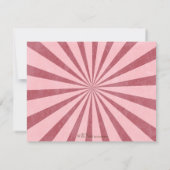 Retro Wow Gal Personalisiert Flat Mitteilungskarte (Rückseite)