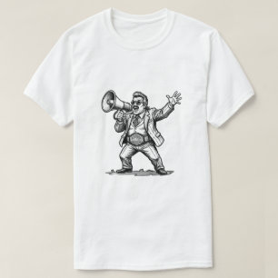 Retro-Wrestling-Manager Megaphon-Meisterschaft T-Shirt
