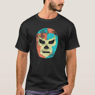 Retro Wrestling Mask Mexican Lucha Libre Luchador T-Shirt