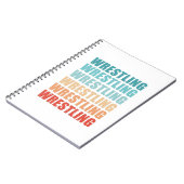 Retro-Wrestling Vintages Geschenk Notizblock (Linke Seite)