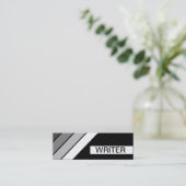 Retro WRITER Mini Visitenkarte (Stehend Vorderseite)
