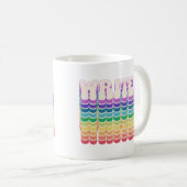 Retro Writer Rainbow Kaffeetasse (VorderseiteRechts)